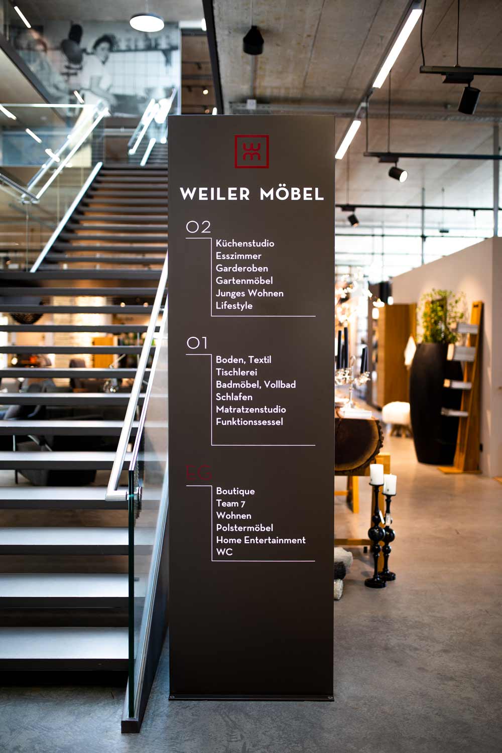 Stiegenaufgang Weiler Möbel